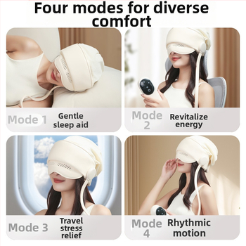 Κράνος μασάζ κεφαλής και ματιών με αεροπίεση, επαναφορτιζόμενος, έλεγχος με κουμπί, 3 ρυθμίσεις, μοντέλο HD-01