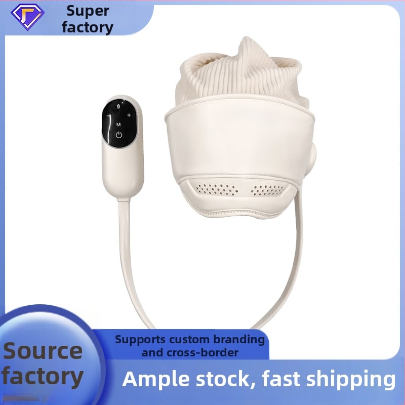 Κράνος μασάζ κεφαλής και ματιών με αεροπίεση, επαναφορτιζόμενος, έλεγχος με κουμπί, 3 ρυθμίσεις, μοντέλο HD-01