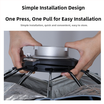 Softbox s mriežkou pre osvetlenie Godox, hlboký parabolický dizajn, rýchla inštalácia, konštrukcia z hliníkovej zliatiny, nosnosť 2–5 kg