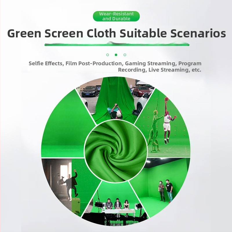 Studijas fotografēšanai fona audums – zaļais ekrāns Light and Shadow