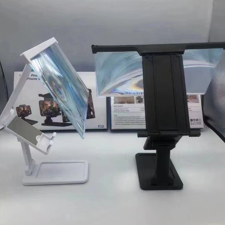 KukE Υποστηριγμα Ενισχυσης Οθόνης Κινητού – Επιτραπέζιο Στήριγμα, Διαφανές Ακρυλικό, Αντιδονικό, Κατάλληλο για Παρακολούθηση Δράματος, Ταξίδια και Μάθηση