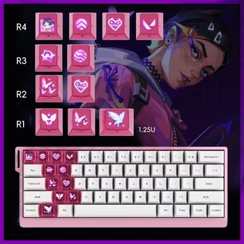 Náhradné krytky klávesov pre Wooting/ATK herné klávesnice, 11 klávesov, priehľadný PC materiál, univerzálna kompatibilita