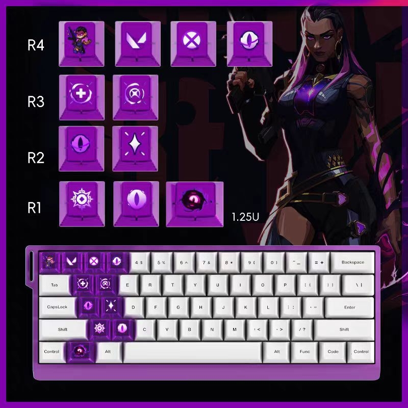 Náhradné krytky klávesov pre Wooting/ATK herné klávesnice, 11 klávesov, priehľadný PC materiál, univerzálna kompatibilita