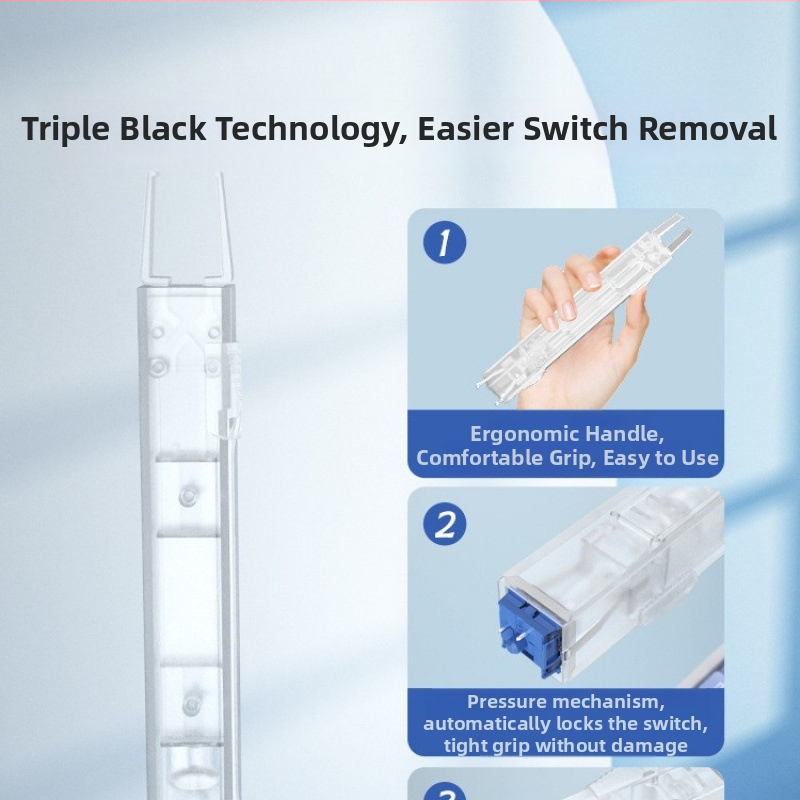 2-u-1 alat za vađenje osovine i tipki za mehaničku tipkovnicu — CIY klip za osovinu, alat za uklanjanje kapica s hot-swappingom
