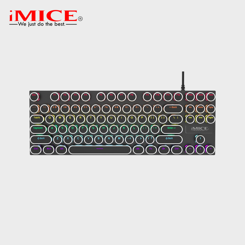 Mehanička tipkovnica GK-800, 87 tipki, USB kabelska, RGB pozadinsko osvjetljenje, zelene/crvene/tea tipke