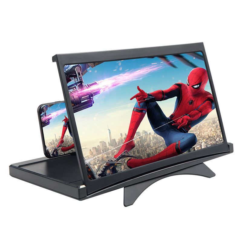 Povećalo zaslona za mobitel sa sklopivim držačem — 3D povećanje, anti-plavo svjetlo, akrilna leća, HD jasnoća