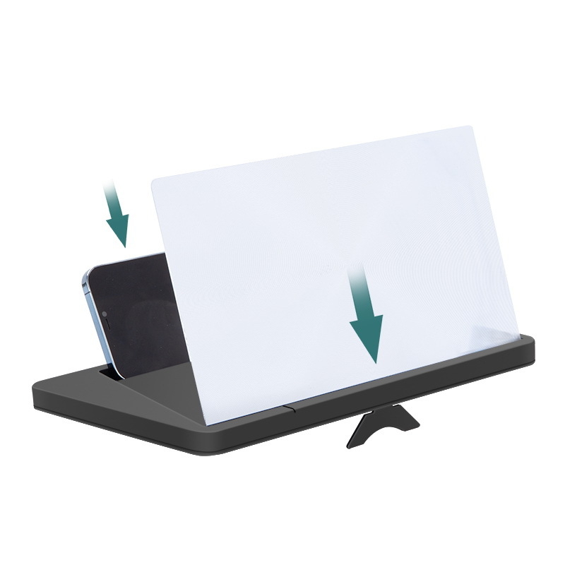 Držač pojačivača zaslona za mobitele, model X7, materijal ABS + akrilna leća, CANGLAI, univerzalna kompatibilnost, Live Desktop upotreba