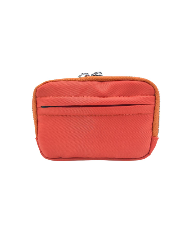 Novčanik s dvostrukim zatvaračem – držač kartica, torbica za ključeve, najlon, jednobojna, gradski minimalizam, unisex (Proljeće 2025)