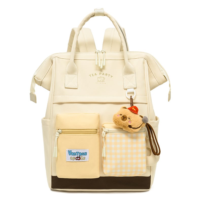 Női nylon hátizsák, kapacitás 20-35L, 14 hüvelykes laptophoz, légáteresztő, görbe vállpántok