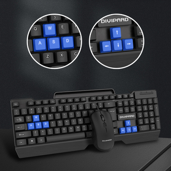 Tastatură cu fir pentru desktop, 104 taste, interfață USB, cablu de 1,35 m, fără iluminare de fundal