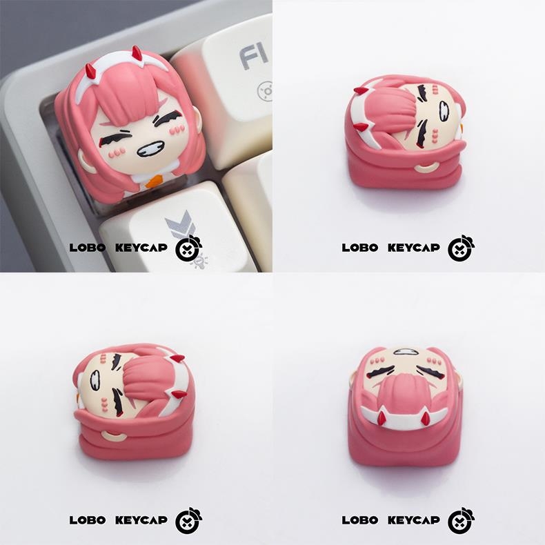 ESC keycap za mehaničku tipkovnicu – motiv 02Zero Two, prilagodljiv, Infinite key making
