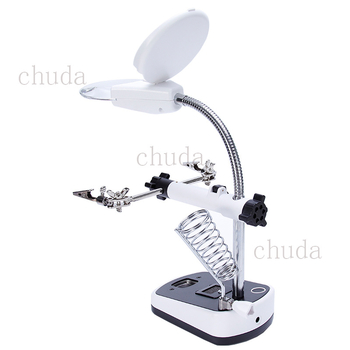 Chuda stanica za spajanje s držačem povećala, 5x/11x povećanje, promjer leće 100 mm, materijal ABS/metal/akril, model 16075-C