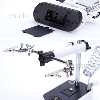 Chuda stanica za spajanje s držačem povećala, 5x/11x povećanje, promjer leće 100 mm, materijal ABS/metal/akril, model 16075-C