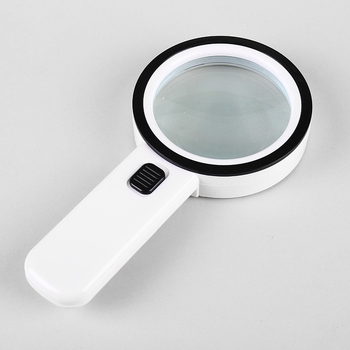 Lupa de mână cu LED, 30x mărire, sticlă optic dublu strat HD, pentru citire și identificare a bijuteriilor