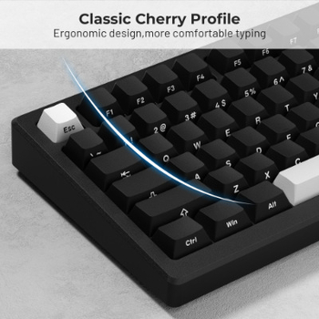 Set de keycaps pentru tastatură mecanică, material PBT, compatibil cross-axis, 132 chei, personalizare disponibilă