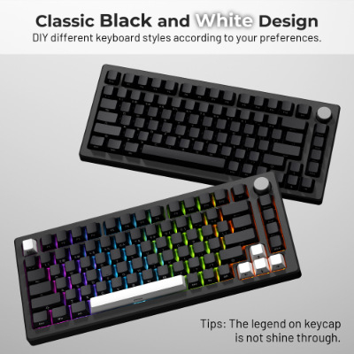 Set de keycaps pentru tastatură mecanică, material PBT, compatibil cross-axis, 132 chei, personalizare disponibilă