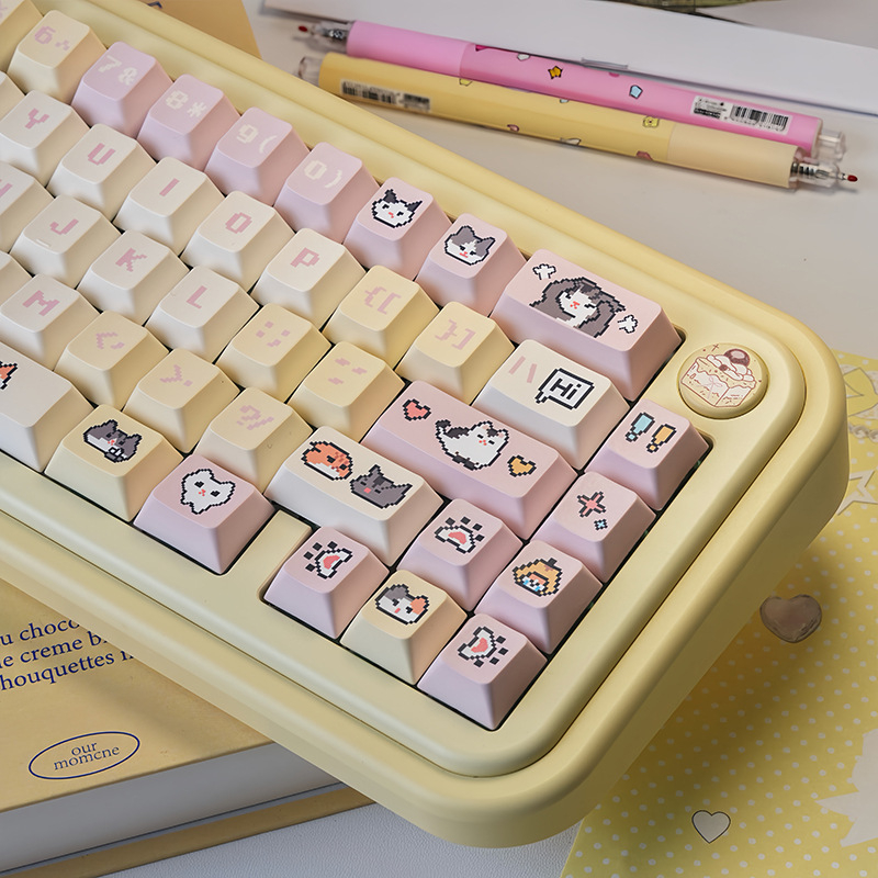 Hakimi Pixel Keycap pre herné klávesnice - Materiál: PBT, Sublimačná tlač, Kompatibilné s AKKO, Žiadne podsvietenie