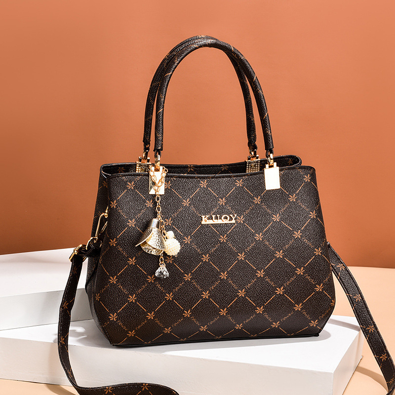 Anrushi PU bucket bag cu închidere fermoar, buzunar interior cu fermoar și buzunar pentru ID, o curea de umăr