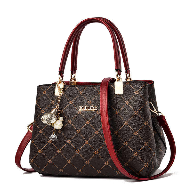 Anrushi PU bucket bag cu închidere fermoar, buzunar interior cu fermoar și buzunar pentru ID, o curea de umăr