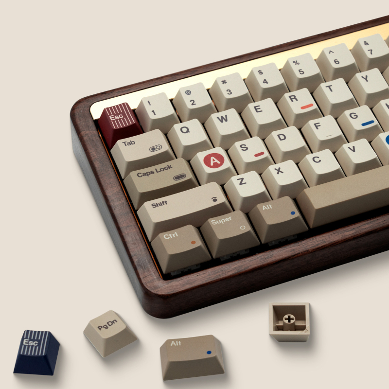 XVX Set capace PBT pentru 133 taste, sublimare pe cinci fețe, înălțime originală, compatibil cu tastaturi mecanice Cross-axis