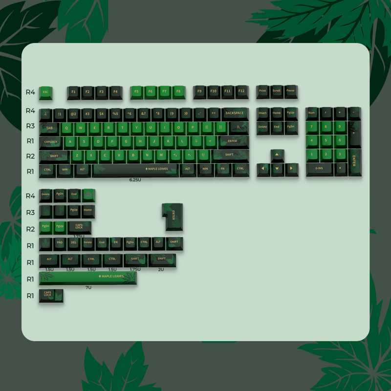 XVX Set capace PBT pentru 133 taste, sublimare pe cinci fețe, înălțime originală, compatibil cu tastaturi mecanice Cross-axis