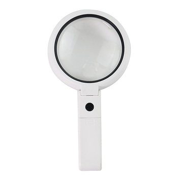 Sklopiva ručna lupa s 8 LED, USB napajanje, 10x povećanje, HD čitanje