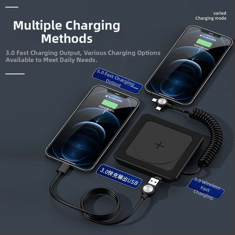 Stolný bezdrôtový nabíjač so zdieľaným vzdušným nabíjaním, 22.5W QC3.0, výstup 2A