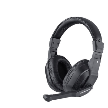 Jiahe CT-770 căști cablate pentru teste de ascultare și vorbire în limba engleză, conector 3,5 mm, difuzoare de 40 mm, microfon încorporat