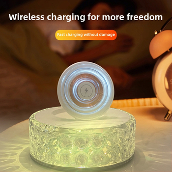 Ασύρματος σταθερός φορτιστής για κινητό με QC3.0 γρήγορη φόρτιση, 15W έξοδος, 3A ρεύμα, Συμβατό με Quick Charge, Διαθέσιμο προσαρμοσμένο λογότυπο