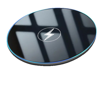 X10 Ασύρματος Φορτιστής, στρογγυλός σχεδιασμός, 15W γρήγορη φόρτιση, αντιολισθητικό δαχτυλίδι καουτσούκ, για γραφείο, QC 3.0