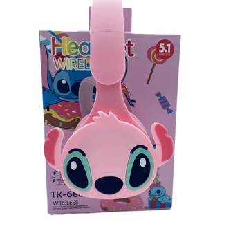 Stitch crtić slušalice za djecu, sklopive Bluetooth headset, na glavi, stereo zvuk, BT 5.0