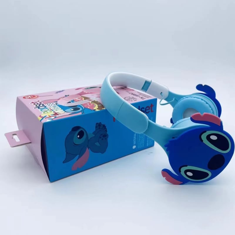 Stitch crtić slušalice za djecu, sklopive Bluetooth headset, na glavi, stereo zvuk, BT 5.0