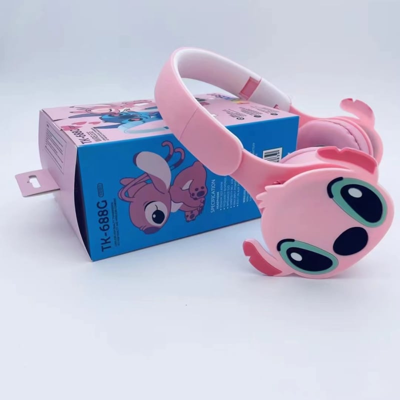 Stitch crtić slušalice za djecu, sklopive Bluetooth headset, na glavi, stereo zvuk, BT 5.0