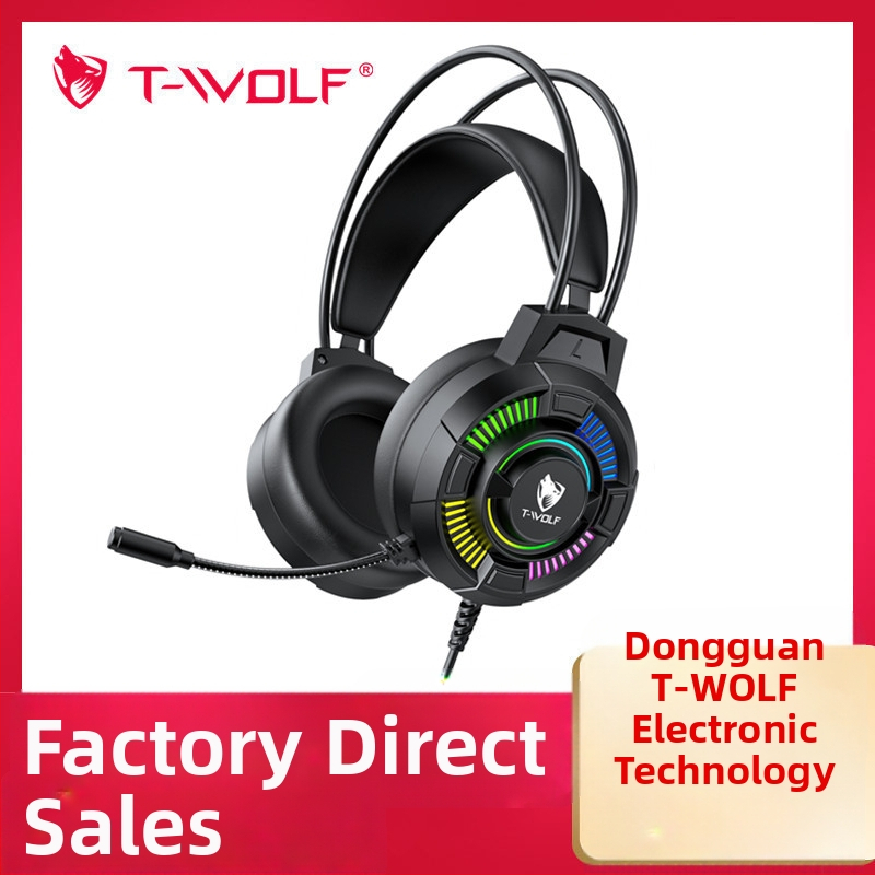 T-WOLF H140 káblový herný headset s mikrofónom, 3,5 mm konektor, 290 g