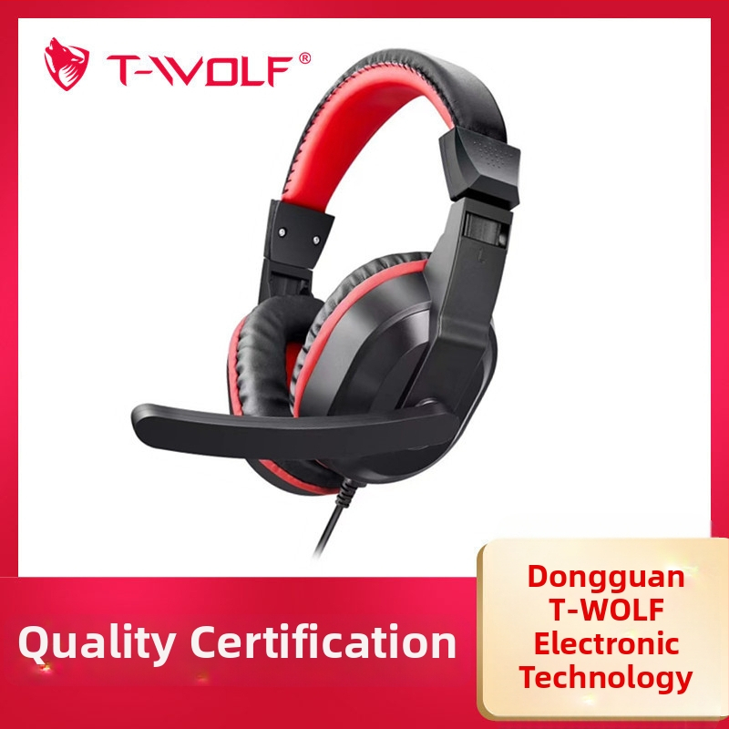 T-WOLF H140 káblový herný headset s mikrofónom, 3,5 mm konektor, 290 g