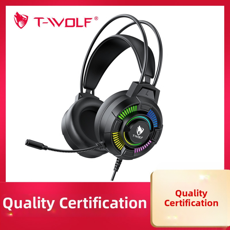 T-WOLF H140 káblový herný headset s mikrofónom, 3,5 mm konektor, 290 g
