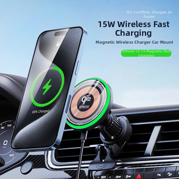 DUX DUCIS Qi2 Μαγνητικός Ασύρματος Φορτιστής Αυτοκινήτου με Βάση — 20W, CE ROHS UKCA