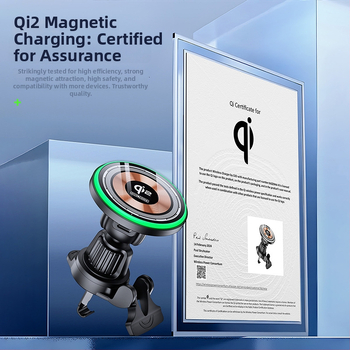 DUX DUCIS Qi2 Μαγνητικός Ασύρματος Φορτιστής Αυτοκινήτου με Βάση — 20W, CE ROHS UKCA