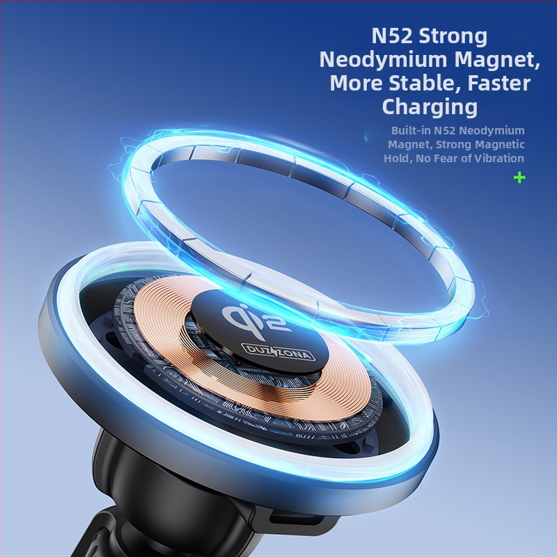 DUX DUCIS Qi2 Μαγνητικός Ασύρματος Φορτιστής Αυτοκινήτου με Βάση — 20W, CE ROHS UKCA
