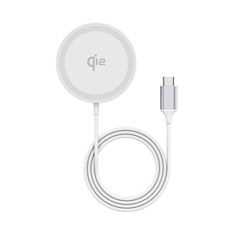 DUX DUCIS mágneses Qi2 vezeték nélküli töltő 15W alumíniumötvözetből Apple készülékekhez
