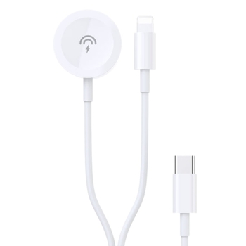 DUDAO 2-u-1 bežični punjač za Apple Watch i pametni telefon, PD 20W, magnetsko punjenje, kabel 1,2 m