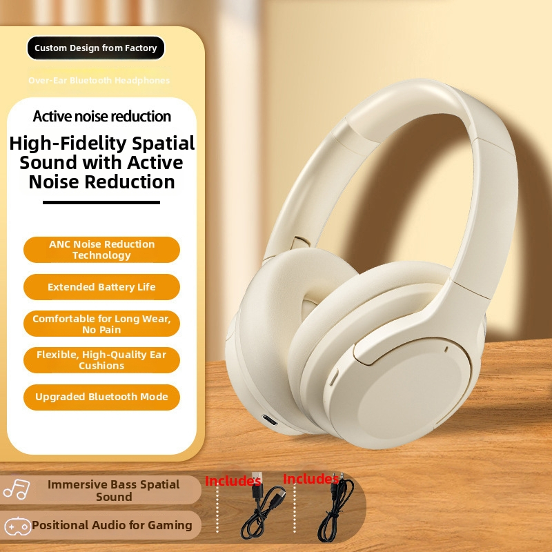 Bluetooth austiņas uz galvas, divkanālu stereo, Bluetooth 5.3, 15 m pārraides diapazons, vairāk nekā 8 stundu darbības laiks, PC+ABS materiāls