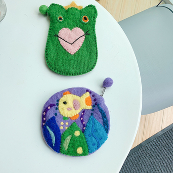 Novčanik od ovčje kože – uzorak životinja, gradski jednostavan stil, za žene, svakodnevna upotreba (Proljeće 2024)