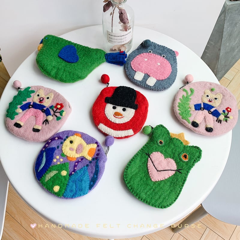 Novčanik od ovčje kože – uzorak životinja, gradski jednostavan stil, za žene, svakodnevna upotreba (Proljeće 2024)