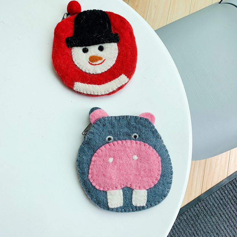 Novčanik od ovčje kože – uzorak životinja, gradski jednostavan stil, za žene, svakodnevna upotreba (Proljeće 2024)