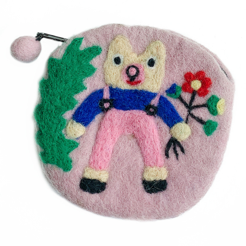 Novčanik od ovčje kože – uzorak životinja, gradski jednostavan stil, za žene, svakodnevna upotreba (Proljeće 2024)