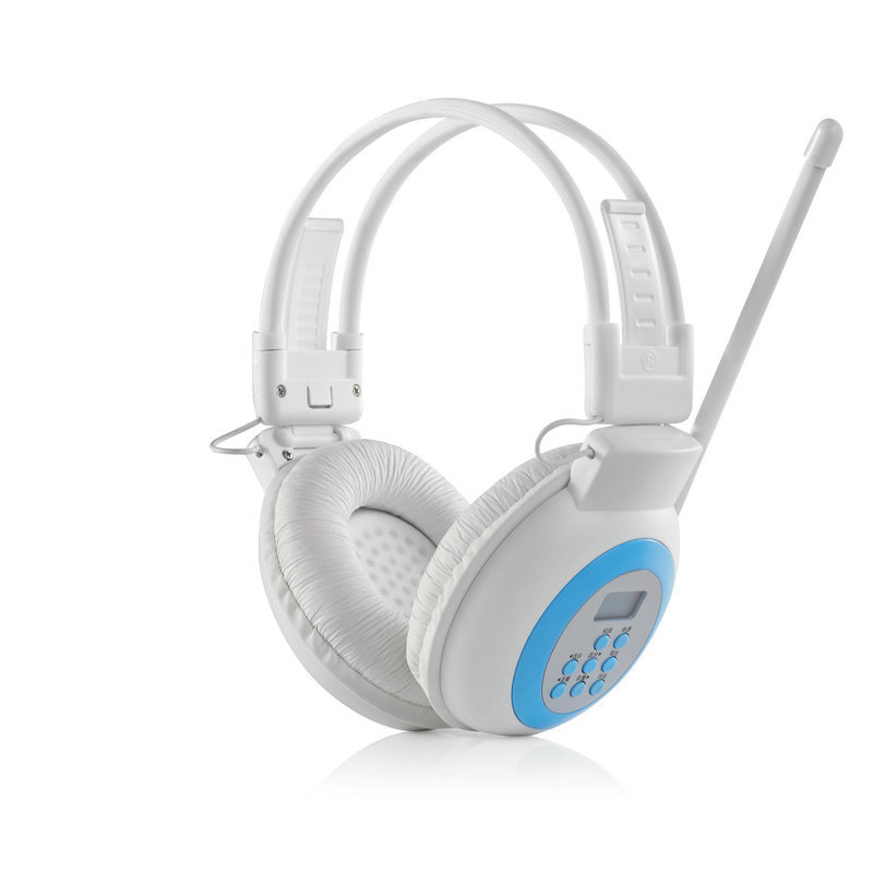 Bezdrôtové FM slúchadlá pre výučbu jazykov, 40 mm ovládače, 3,5 mm konektor, rozsah frekvencií 20–18000 Hz, 1% skreslenie, nositeľné na hlave