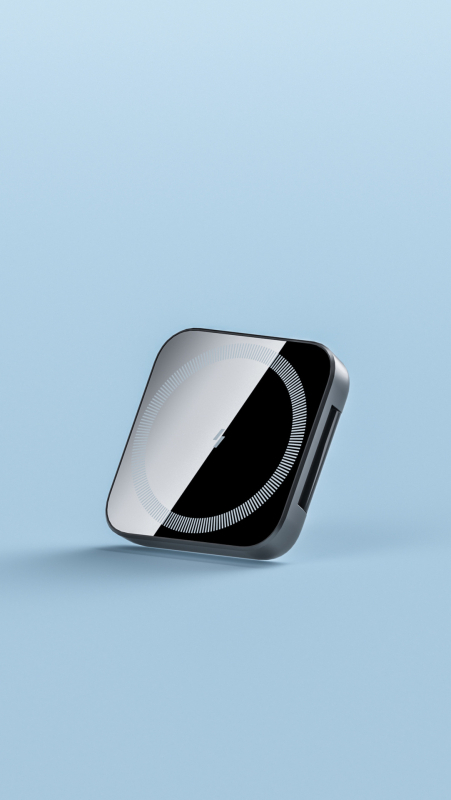Sklopivi stolni 3-u-1 bezični punjač s magnetskim napajanjem za Apple Watch, prijenosni držač, PD brzo punjenje 15W