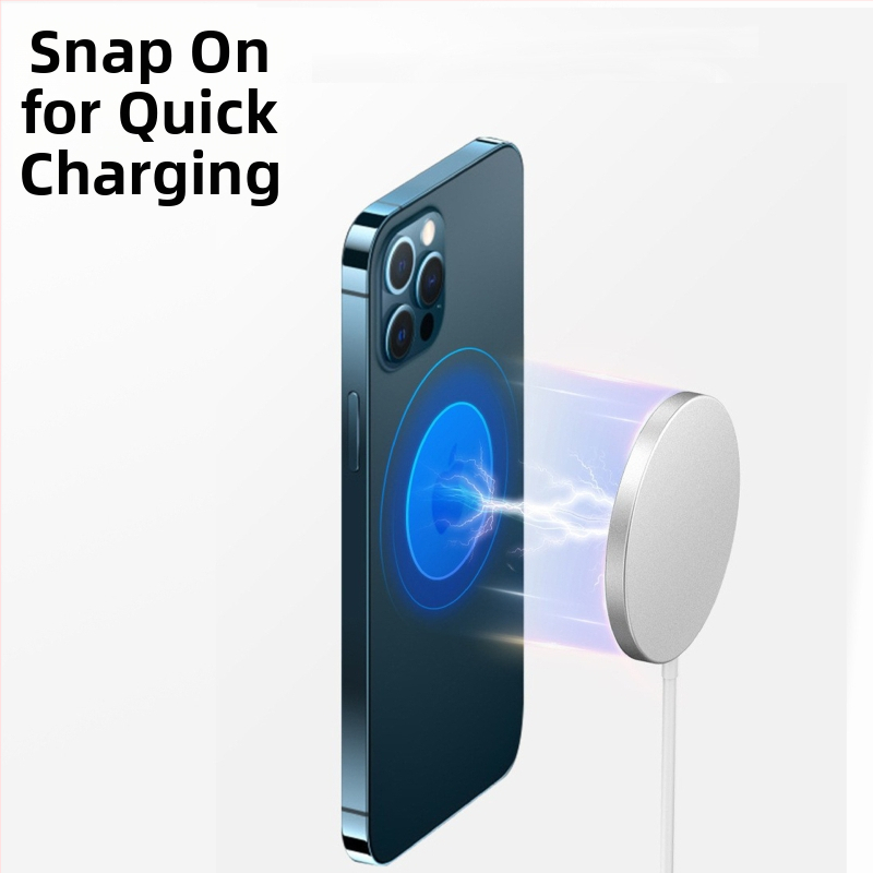 MagSafe magnetický bezdrôtový nabíjač pre Apple, 15W PD rýchle nabíjanie, magnetické uchytenie, výstupný prúd 1.5A