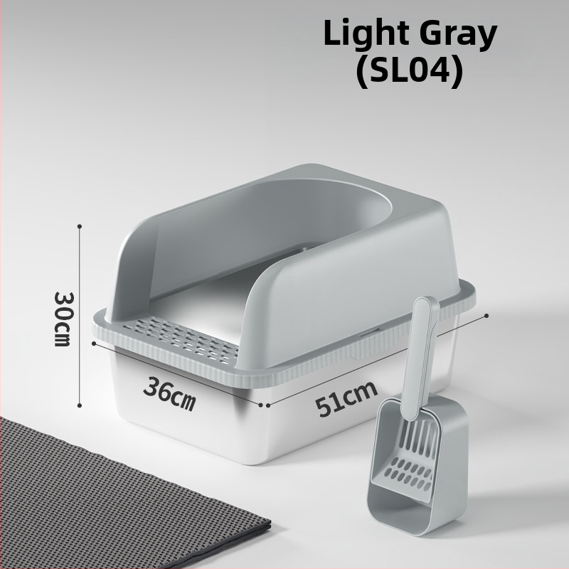 Mačací záchod - kov + plast, ľahko čistí, široké a zosilnené prevedenie, proti únikom, veľký otvorený priestor